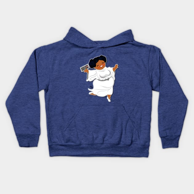 Space Princess Gaming Kids Hoodie by Toni Tees